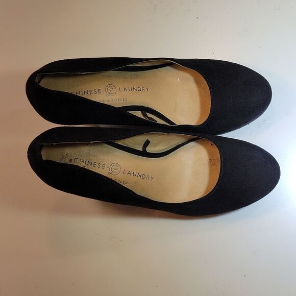 CHINESE LAUNDRY ROUND TOE SUEDE HIGH HEEL PUMP SHOES - Picture 6 of 15